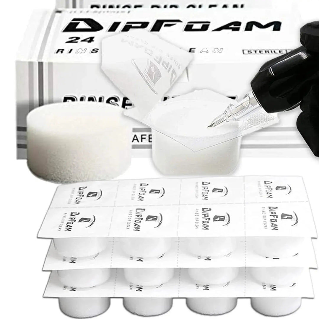 Dip Foam Cups - 24Pcs Dip Foam Cleaning Caps - Medical Supplies - FYT Tattoo Supplies New York