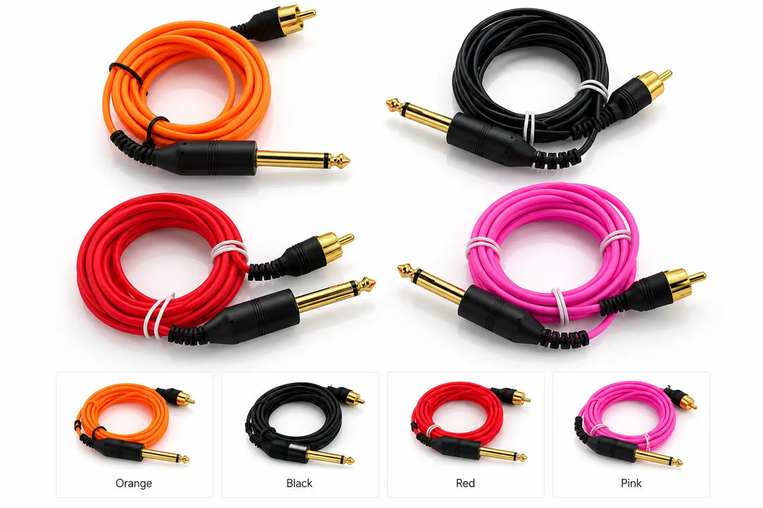 Premium Gold Plated RCA Cable - Power Supply & Accessory - FYT Tattoo Supplies New York