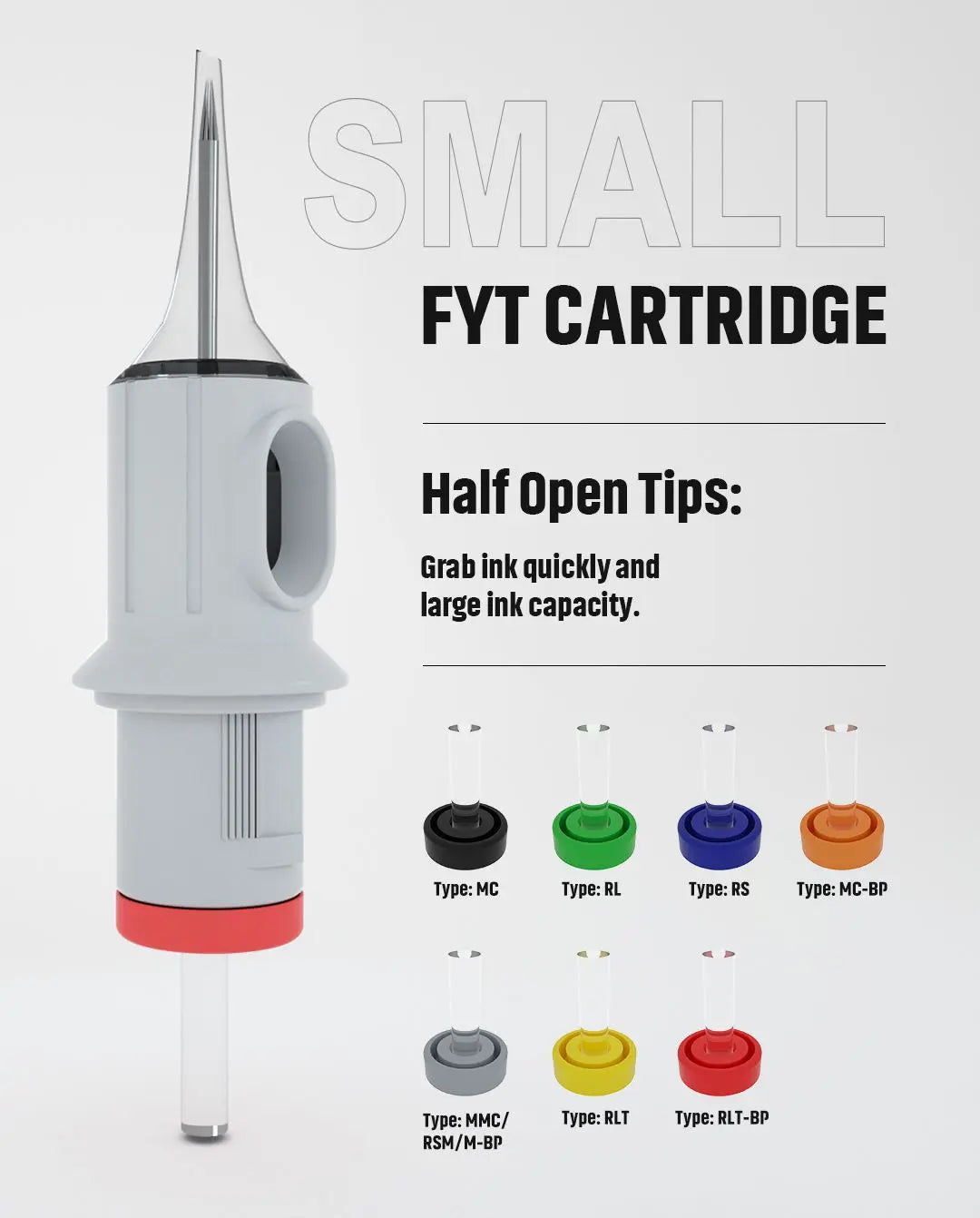 FYT V2 CARTRIDGES ROUND LINER MIX BOX - Tattoo Cartridges - FYT Tattoo Supplies New York
