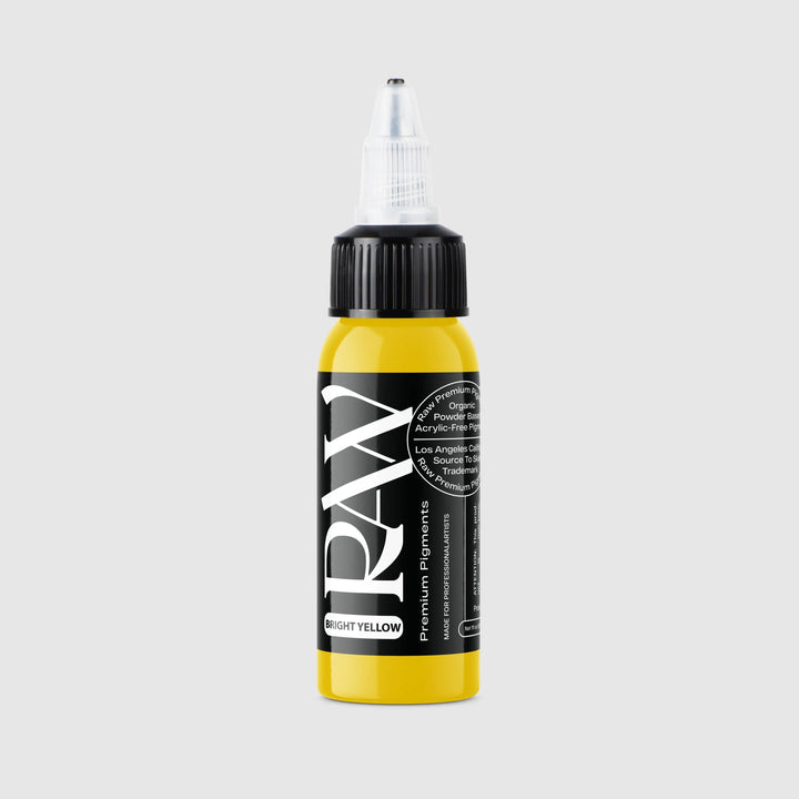 Raw Ink Bright Yellow - Tattoo Ink - FYT Tattoo Supplies New York