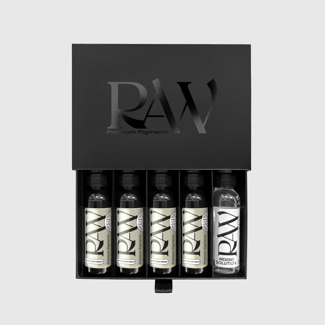 Raw Ink Premium Grey Wash Set - Tattoo Ink - FYT Tattoo Supplies New York