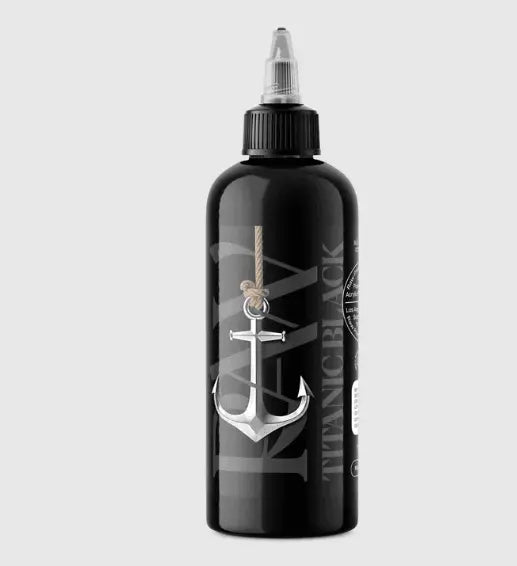 Raw Ink Titanic Black - Tattoo Ink - FYT Tattoo Supplies New York