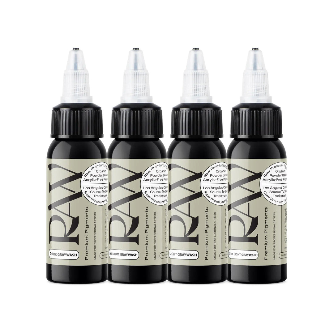 Raw Ink Wash Set - Tattoo Ink - FYT Tattoo Supplies New York
