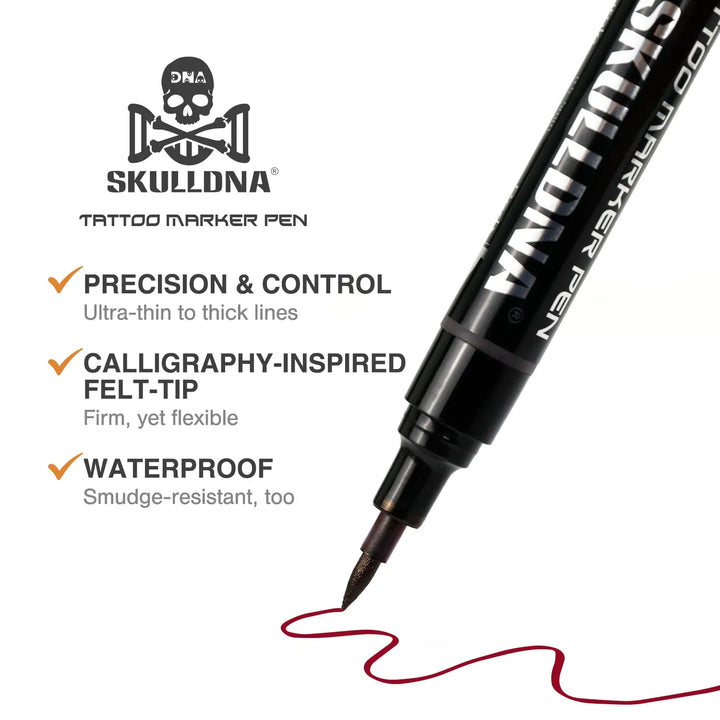 Dual Color Tattoo Marker Pen - skin marker - FYT Tattoo Supplies New York