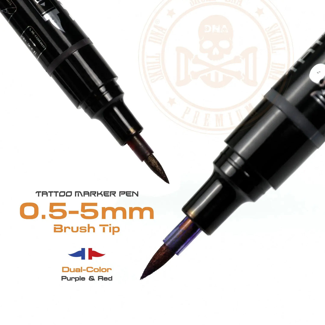 Dual Color Tattoo Marker Pen - skin marker - FYT Tattoo Supplies New York