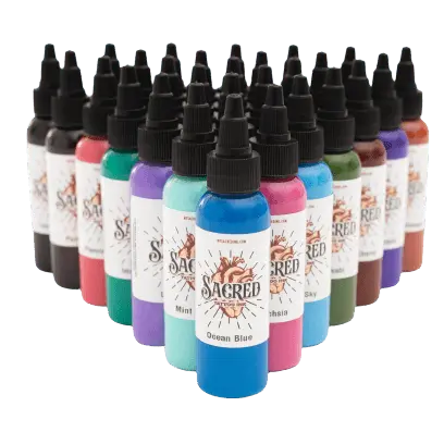 Sacred Inks-Full Set 45 - 1 oz Bottles - Tattoo Ink - FYT Tattoo Supplies New York
