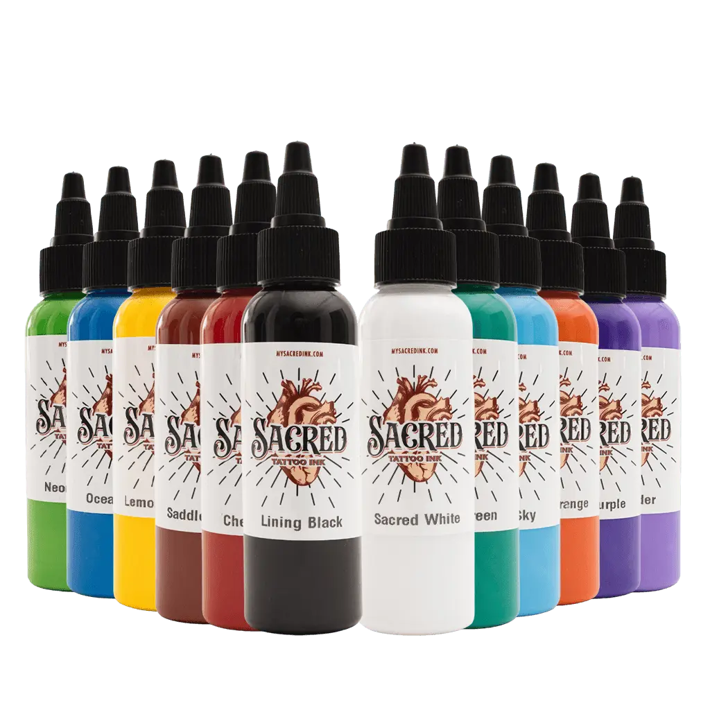 Sacred Inks- Primary Color Set - Tattoo Ink - FYT Tattoo Supplies New York