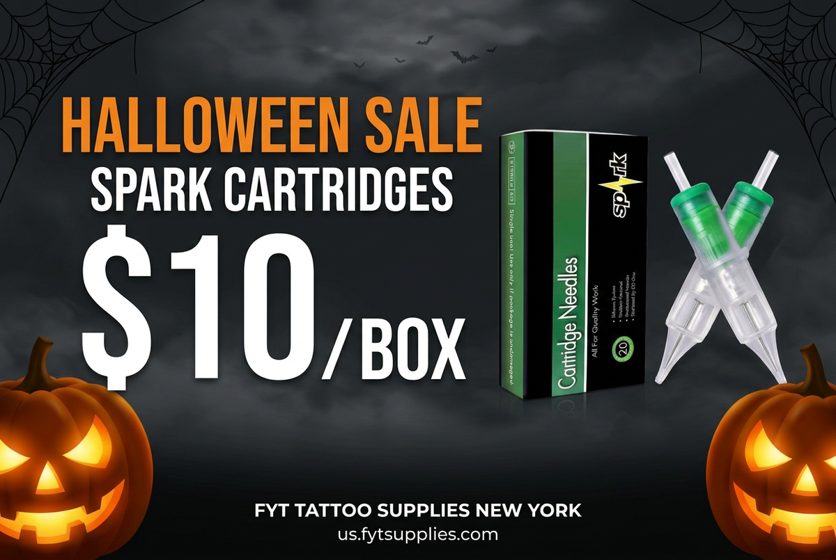 Spark Halloween sale website banner, $10 per box