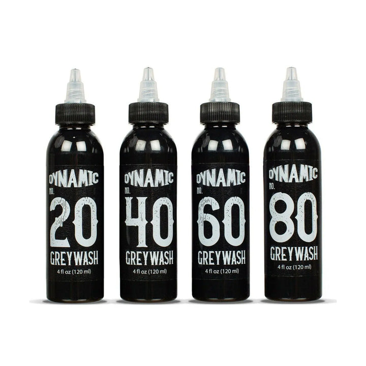 Dynamic Greywash Tattoo Ink - 4 oz. Bottle Set - Tattoo Ink - FYT Tattoo Supplies New York