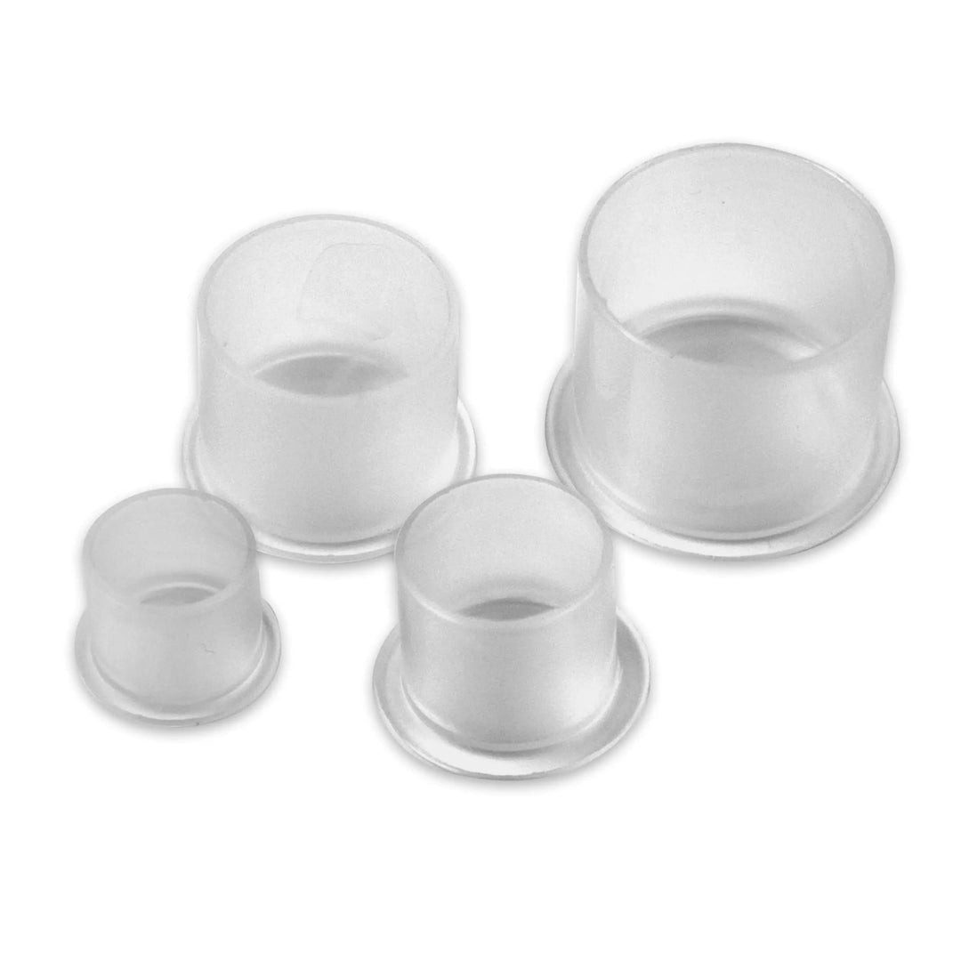 Dynarex - Clear Ink Caps with Base - Station Prep. & Barrier - FYT Tattoo Supplies New York