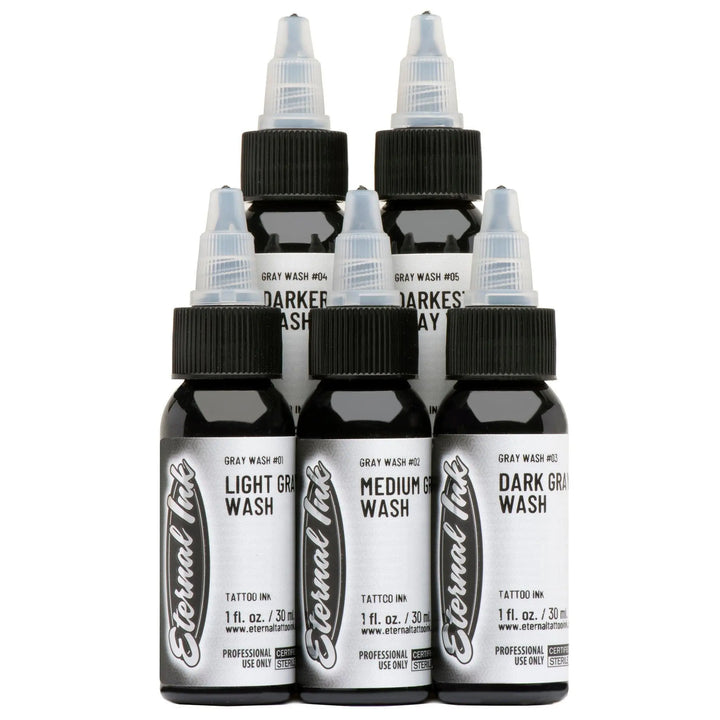 Eternal Ink-Gray Wash Set - Tattoo Ink - FYT Tattoo Supplies New York