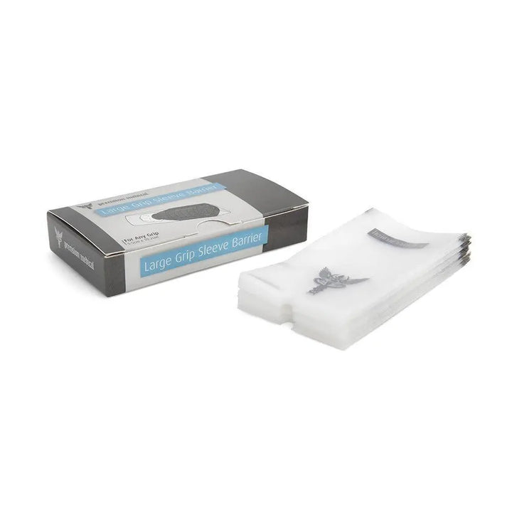 Large Grip Sleeve Barrier Protection — For Grips Up to 34mm — Box of 100 - Station Prep. & Barrier - FYT Tattoo Supplies New York