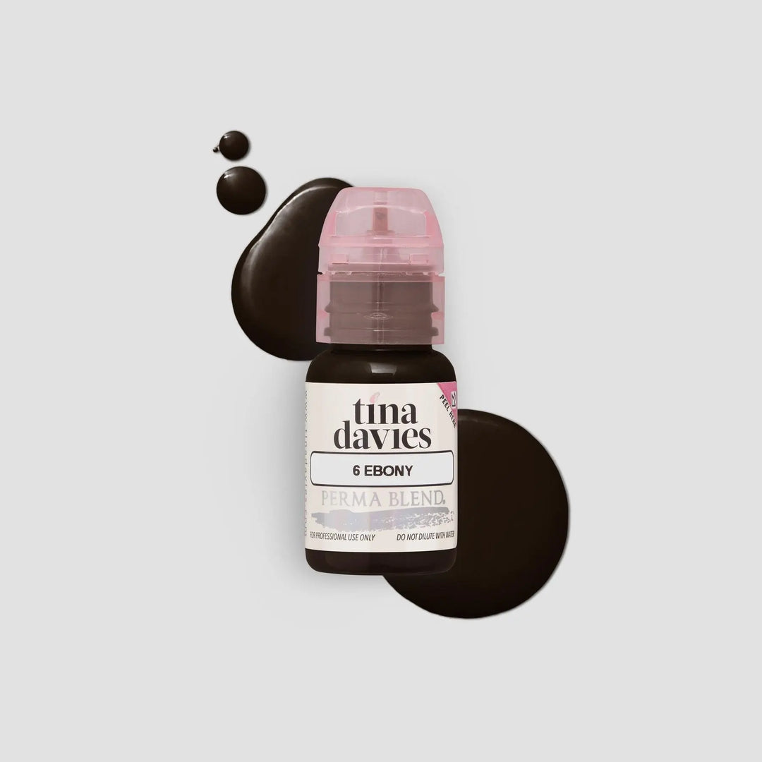 Perma Blend Ebony - Tina Davies - PMU Pigments - FYT Tattoo Supplies New York