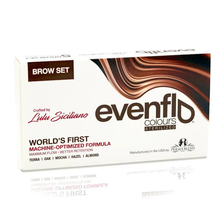 Perma Blend Evenflo Brow Set - PMU Pigments - FYT Tattoo Supplies New York