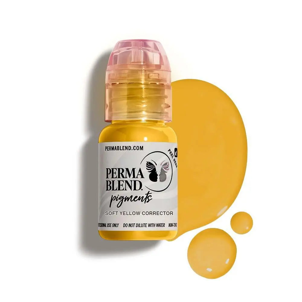 Perma Blend Soft Yellow Corrector - PMU Pigments - FYT Tattoo Supplies New York