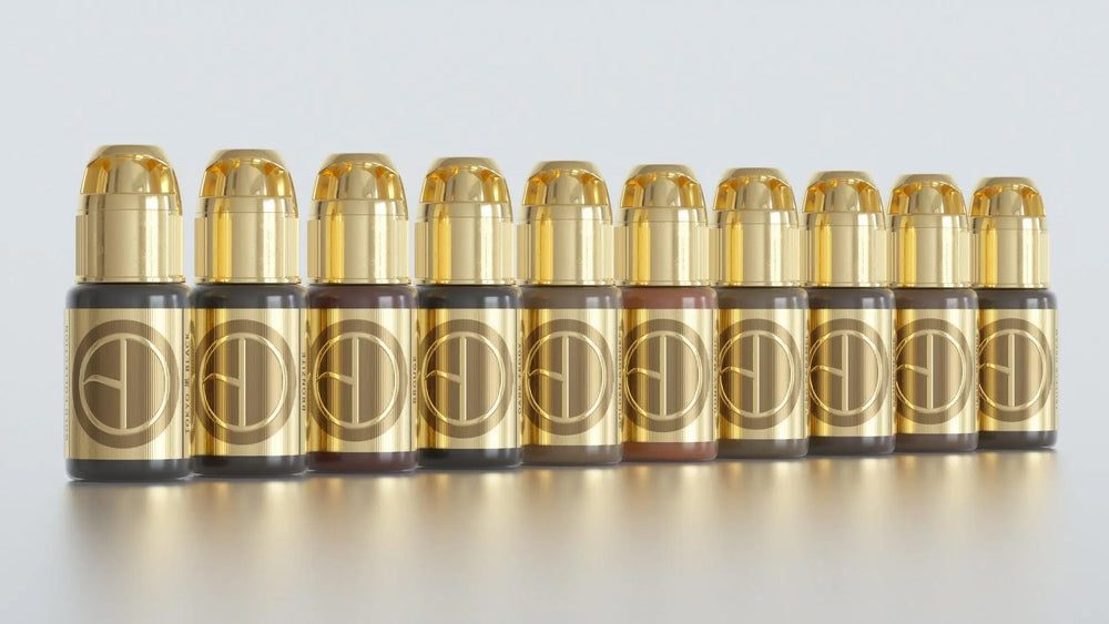 Perma Blend The Brow Daddy Gold Collection - PMU Pigments - FYT Tattoo Supplies New York