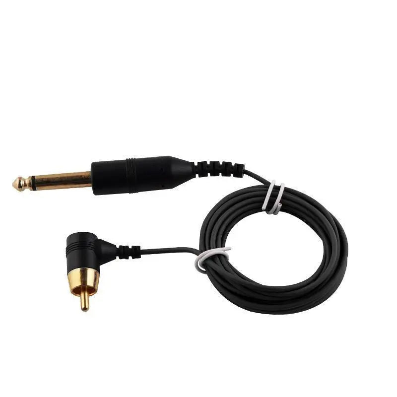 Premium Gold Plated 90° RCA Cable - Power Supply & Accessory - FYT Tattoo Supplies New York