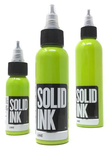 Solid Ink Lime - Tattoo Ink - FYT Tattoo Supplies New York